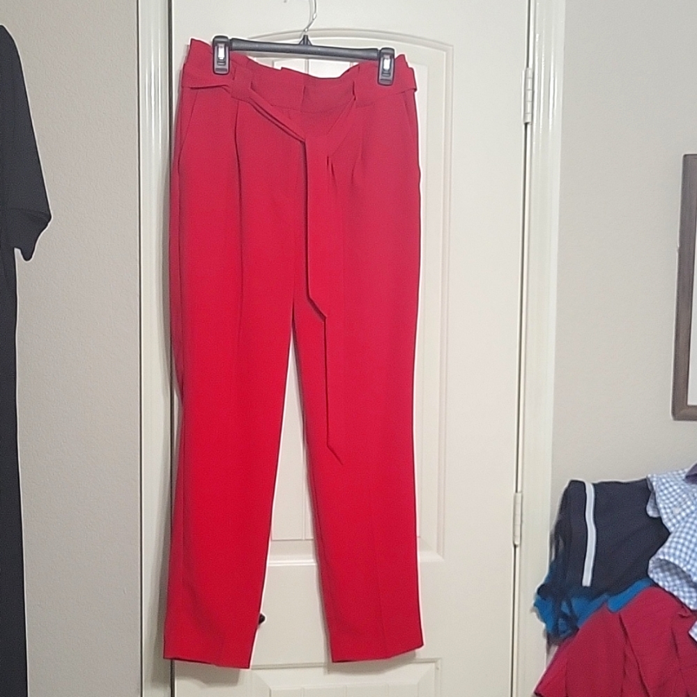 Red slacks